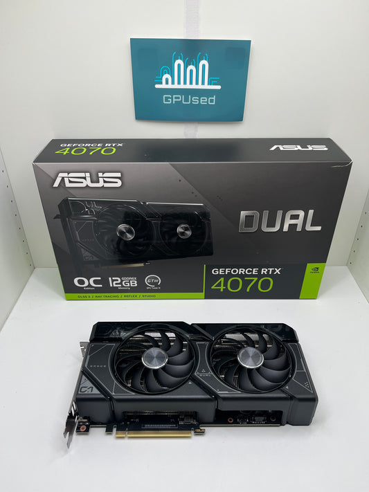ASUS Nvidia GeForce RTX 4070 Dual 12GB GDDR6X - A