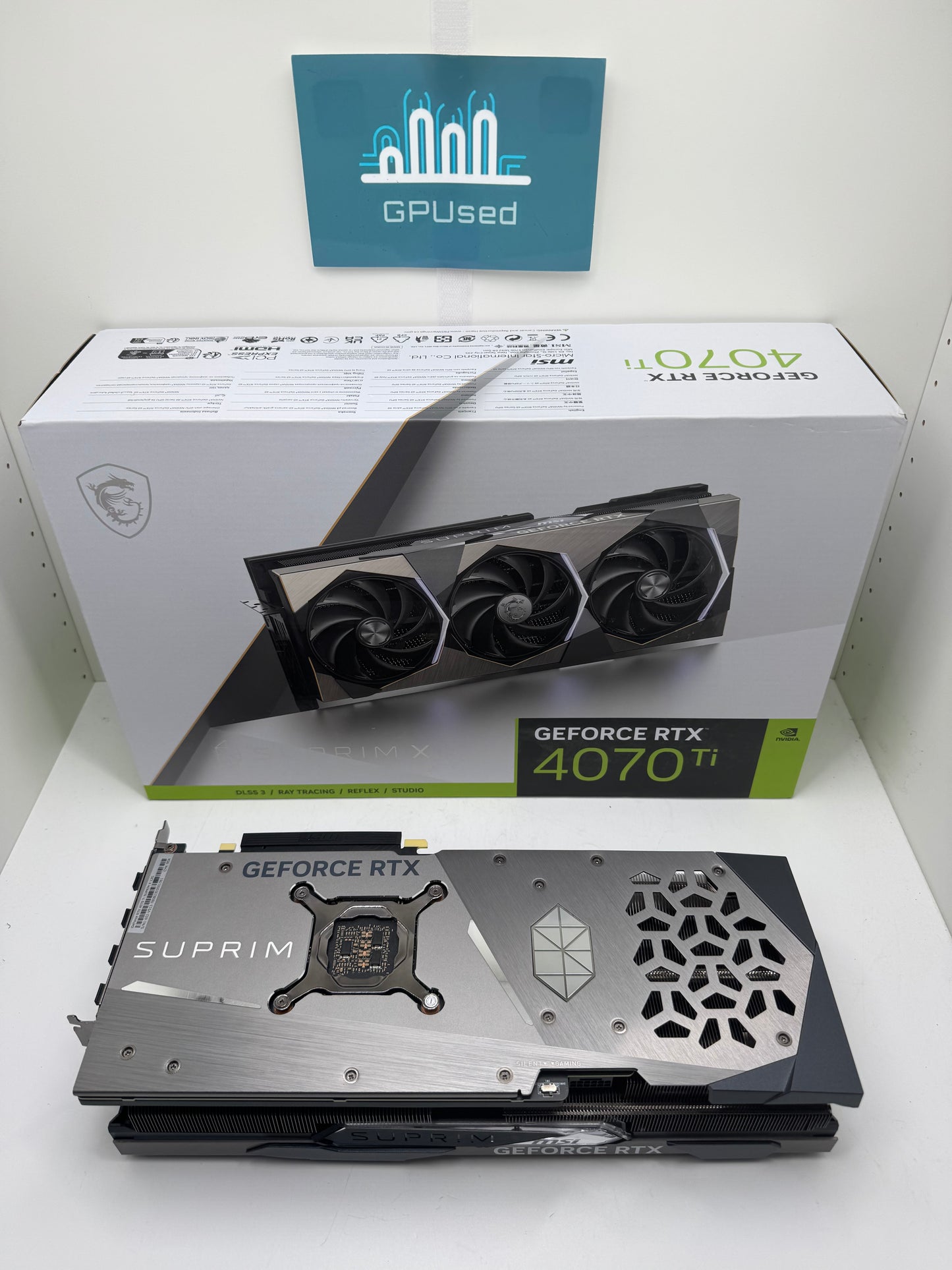 MSI Nvidia GeForce RTX 4070 Ti Suprim X 12GB GDDR6X - A