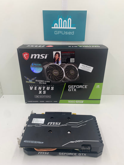 MSI Nvidia GeForce GTX 1660 Super Ventus XS OC Edition 6GB GDDR6 - A