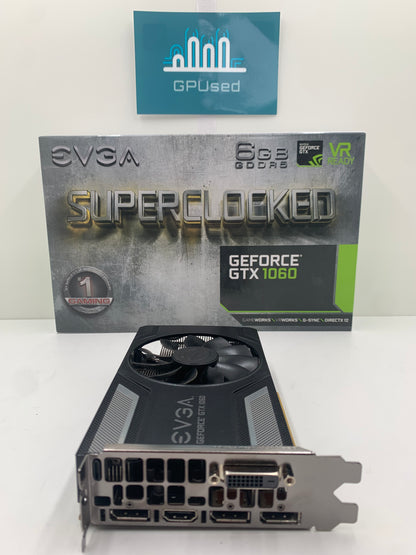 EVGA Nvidia GeForce GTX 1060 SuperClocked 6GB GDDR5 - A