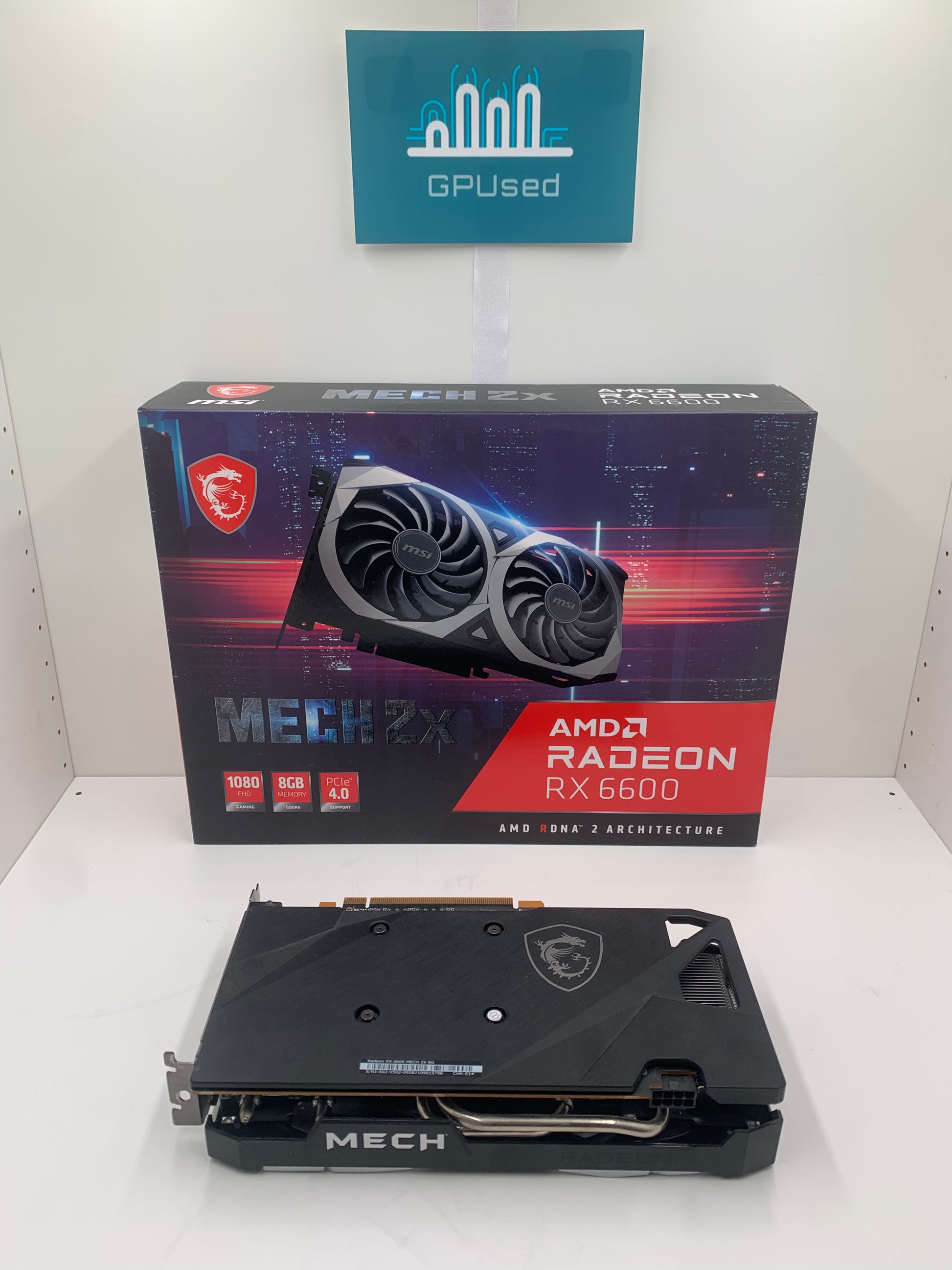MSI AMD Radeon RX 6600 Mech 2X 8GB GDDR6 - A, image 2