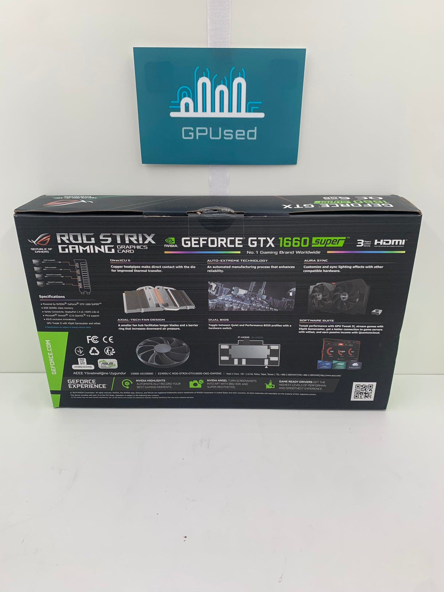 ASUS Nvidia GeForce GTX 1660 Super Rog Strix 6GB GDDR6 - A