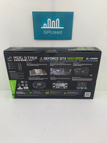 ASUS Nvidia GeForce GTX 1660 Super Rog Strix 6GB GDDR6 - A