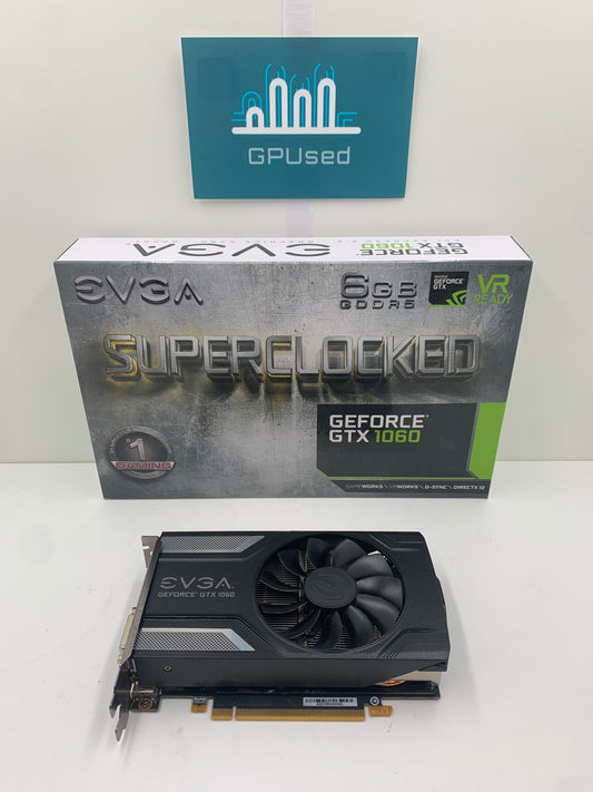 EVGA Nvidia GeForce GTX 1060 SuperClocked 6GB GDDR5 - A